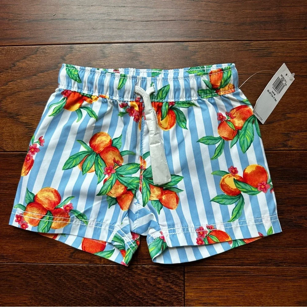 Set of TWO Old Navy Fruit Print Boys swim trunks - Picture 3 of 5